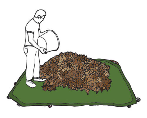 leaf composting bin